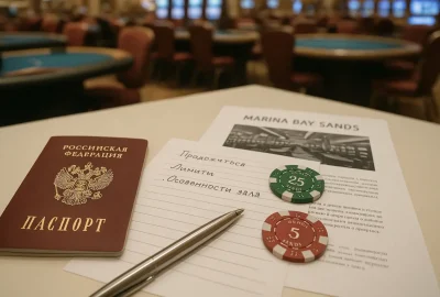 Как подготовиться к игре в Marina Bay Sands: документы, лимиты и особенности зала в 2025